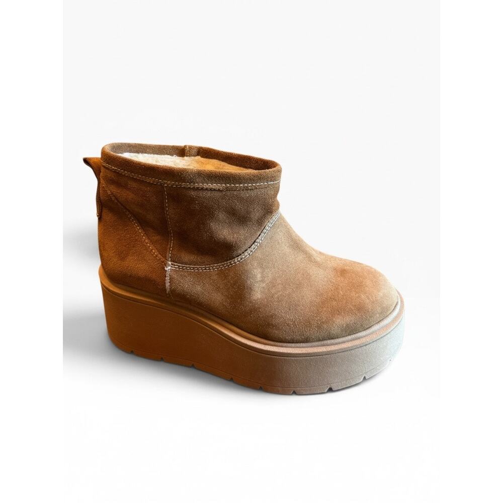Stele Italy Brown Suede Platform Ankle Boots | EU 37